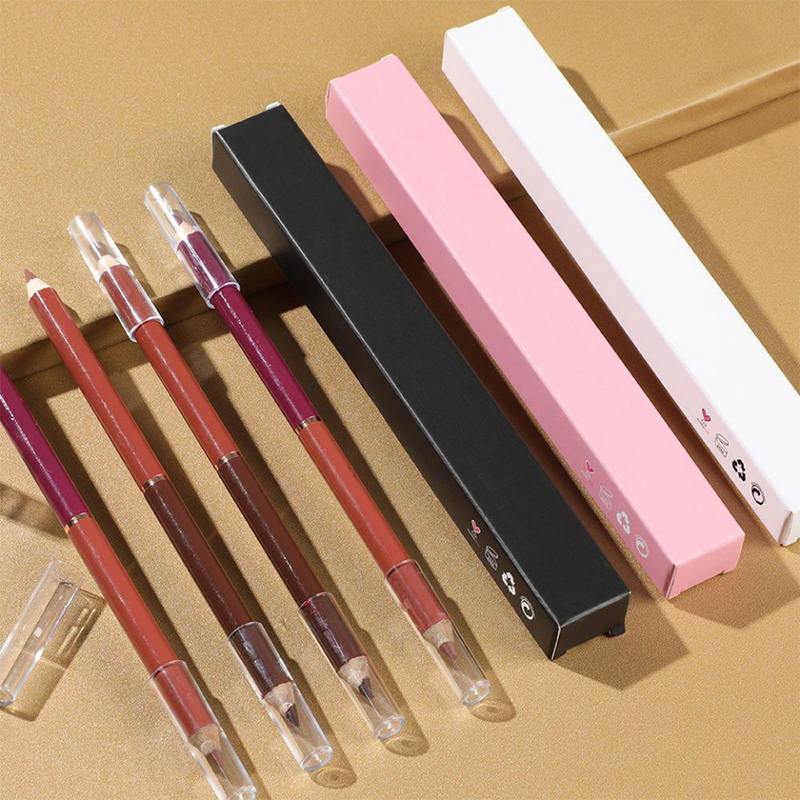 Sem logotipo caixa de delineador labial marrom fornecedor de lápis delineador cremoso vegano