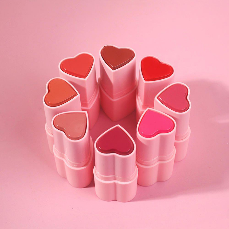 Ferramentas e maquiagem de beleza Blush facial Blush de alta qualidade com logotipo Blush Stick Heart Shape Blush