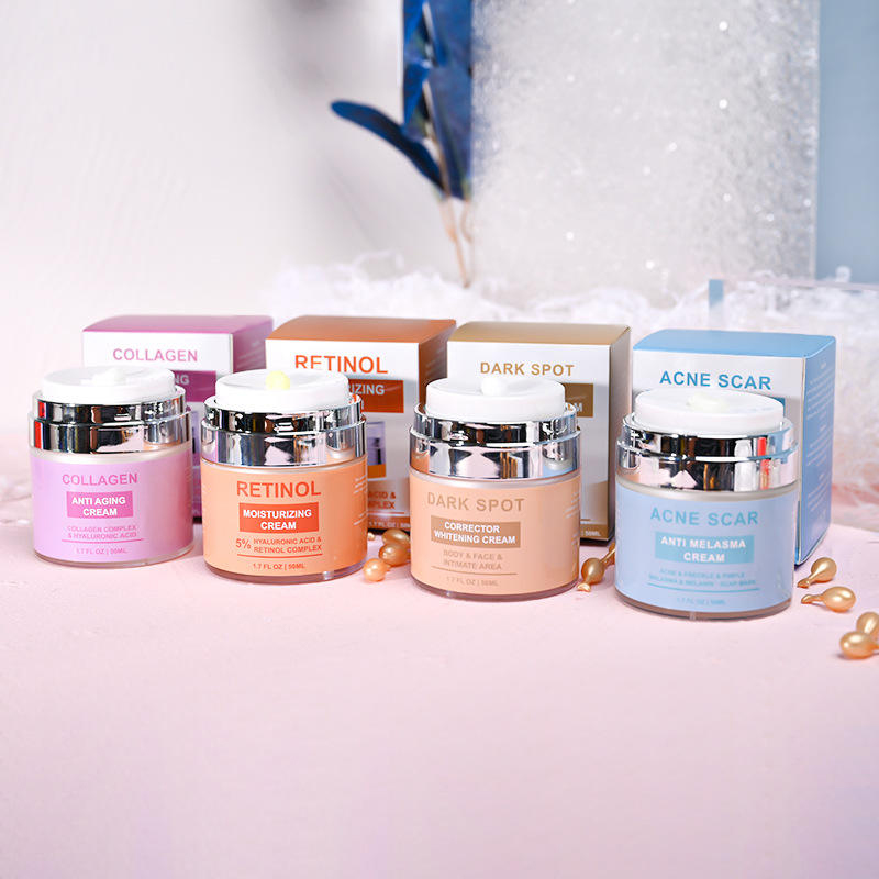 Nova tendência pele anti envelhecimento loção facial manchas escuras removendo hidratante orgânico clareamento creme facial