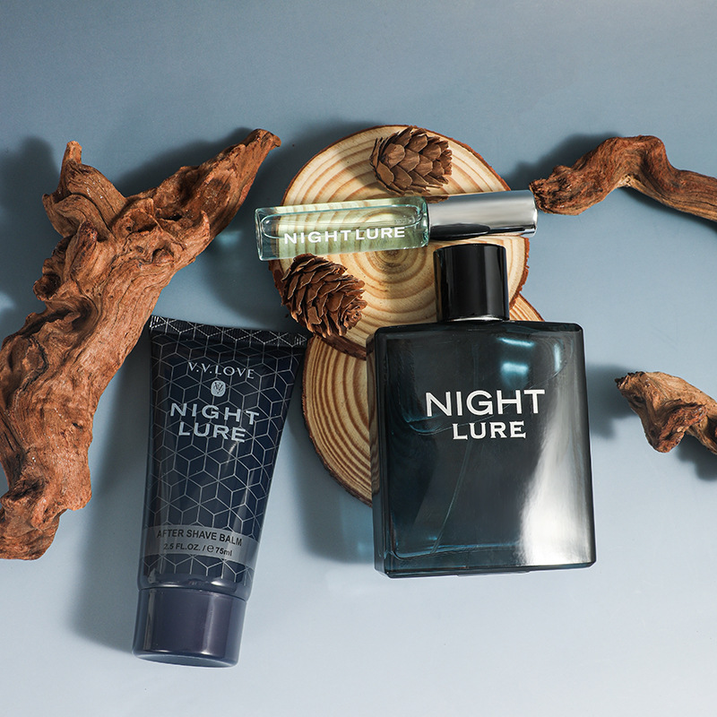 50ml Perfume e Bálsamo Pós-Barba com Fragrância Conjunto de Presentes de Cuidado Diário para Homem