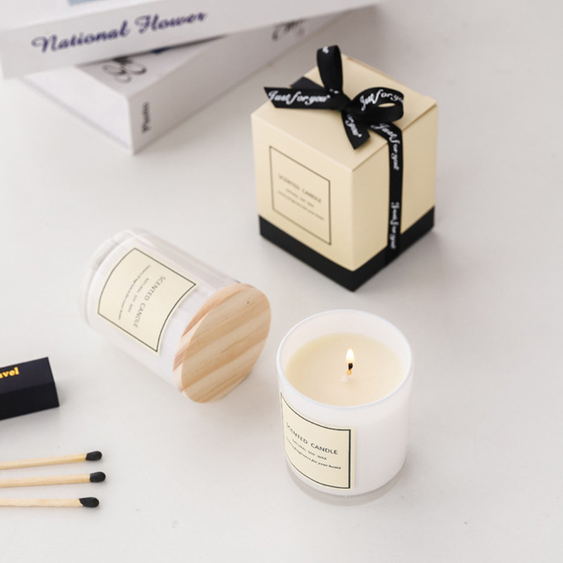 150g romântico redondo cera de soja velas de aniversário perfumadas luxo artesanal vegan velas perfumadas conjunto de presente