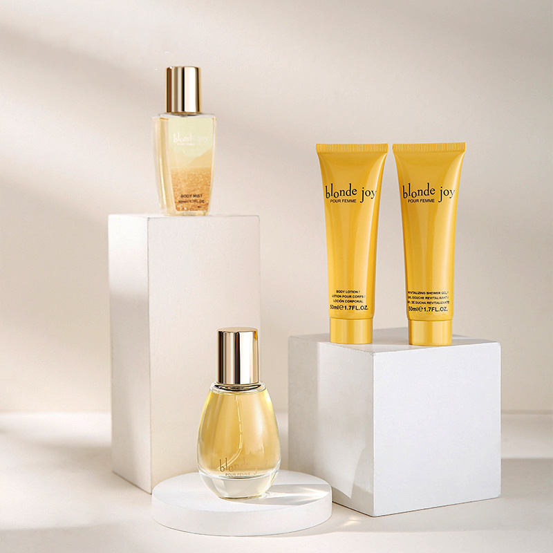 Conjunto de presentes para cuidados com a pele para spa de banho inclui loção corporal em gel de banho, névoa corporal e perfume para mulheres