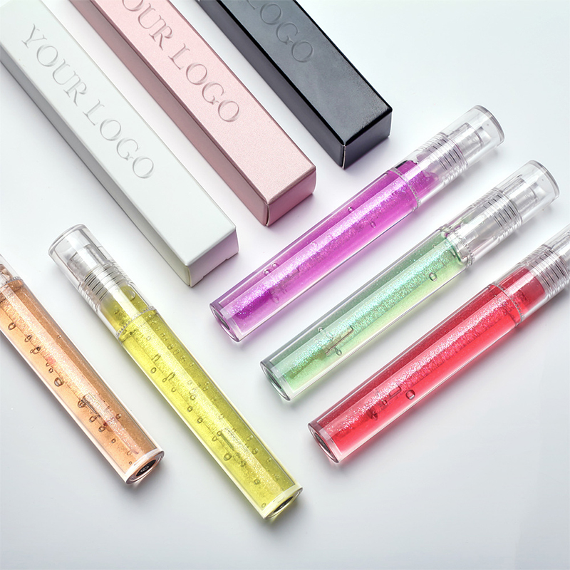 Jelly Cute Wet Lip Gloss Batom Líquido Hidratante Brilhante Glitter Crystal Clear Lip Gloss