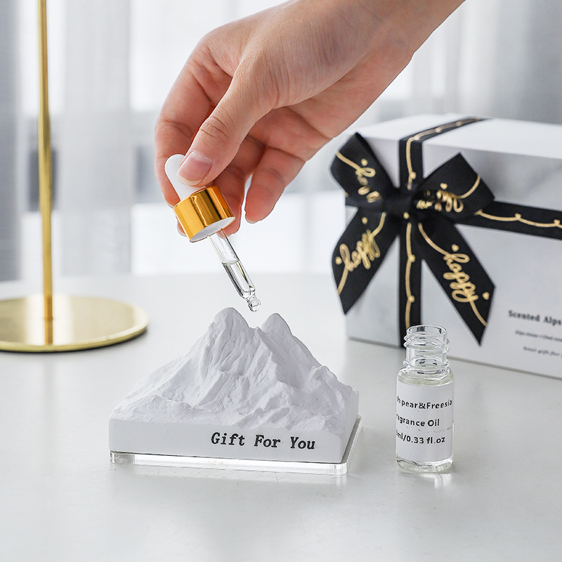 Sólido gesso ar condicionado difusor pedra pingente eco-friendly aromaterapia decoração interior do carro casamento saída de ar perfume