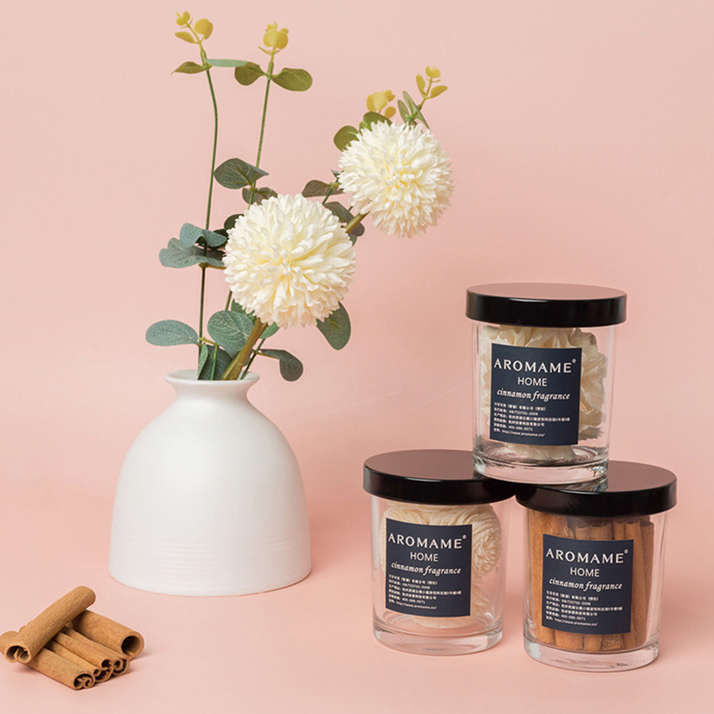 Difusor de aroma eliminador de odor, jarra de lata, pedra de cristal, flor seca, difusores de canela, ambientador