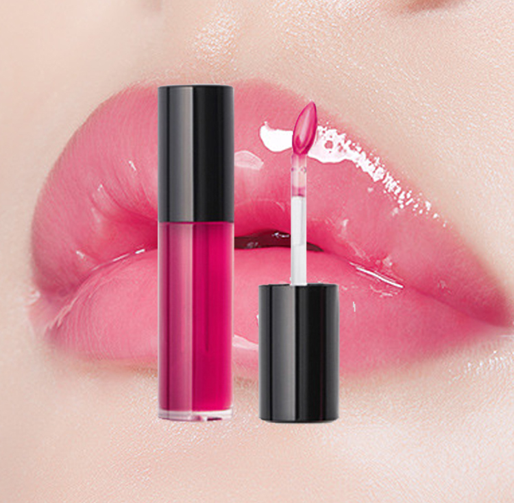 Tonalidade de umidade de óleo labial 100% brilho vegano óleo labial orgânico de base natural 3 cores